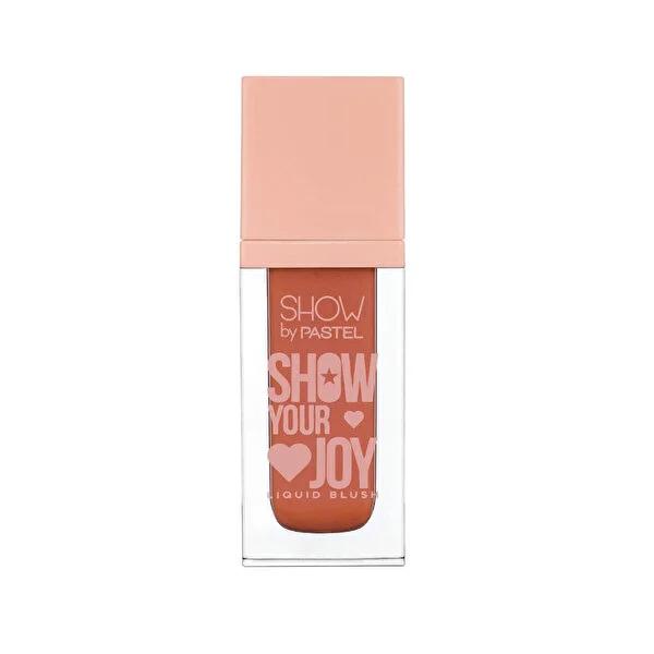 Show By Pastel Likit Allık Show Your Joy No.57 - Long Lasting Liquid Blush for Natural Look Show By Pastel Liquid Blush - Natural Look, Long Lasting liquid blush, long-lasting cheek color, vegan cosmetics, cruelty-free makeup, gluten-free beauty products, dermatologically approved cosmetics, halal certified makeup, portable makeup, natural look blush, beauty products, makeup, cosmetics, vegan beauty, cruelty-free beauty, halal beauty products