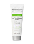 Authoriderm Clay Mask for Oily & Combination Skin: Natural Pore Tightening, Blackhead & Blemish Reduction - Mattifying Oil Control Face Mask Authoriderm Clay Mask: Oily Skin, Blackhead & Blemish Control clay mask for oily skin, clay mask for combination skin, blackhead removal mask, blemish reduction mask, pore tightening mask, natural clay mask, Authoriderm clay mask, mattifying clay mask, zinc oxide clay mask, oil control face mask, clay mask, oily skin, combination skin, blackhead removal, blemish reduct