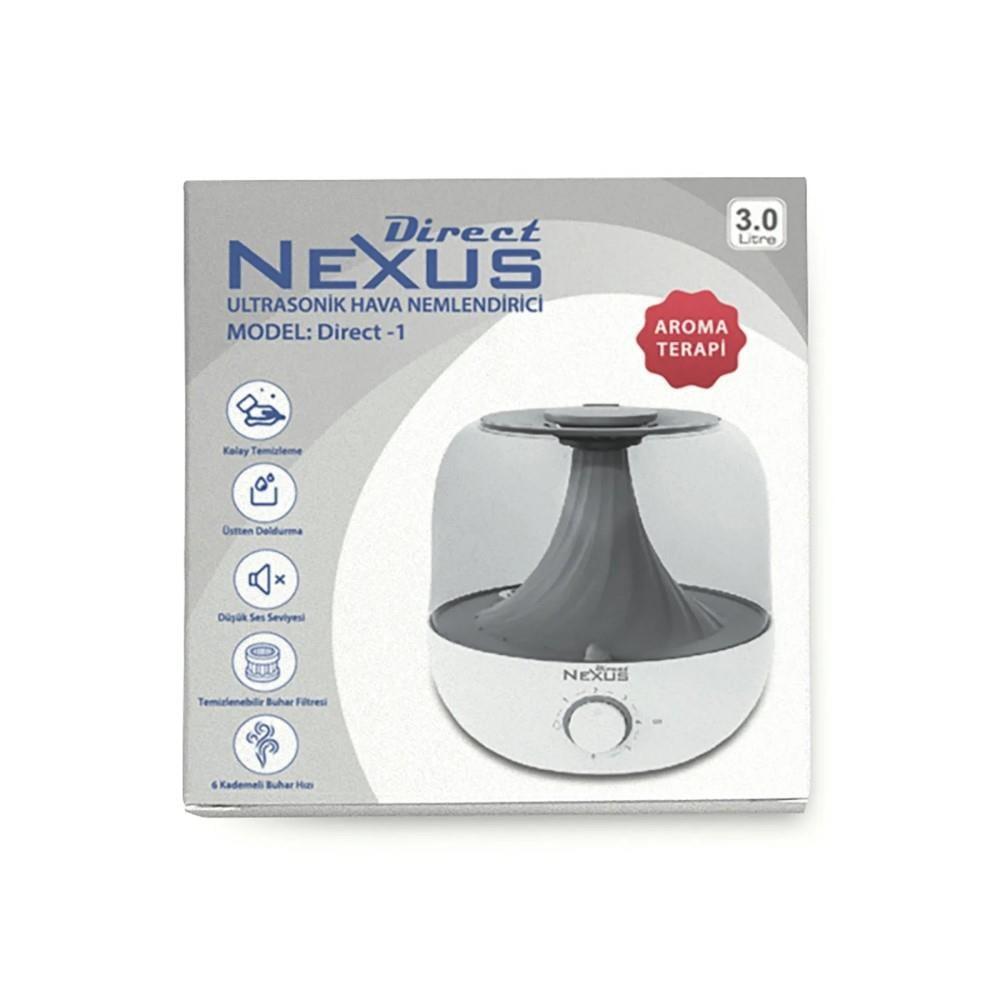 Direct Nexus Ultrasonic Humidifier with Aromatherapy and LED Light Direct Nexus Ultrasonic Humidifier - Aromatherapy & LED Ultrasonic Humidifier, Aromatherapy Humidifier, Large Capacity Humidifier, Adjustable Mist Humidifier, LED Light Humidifier, Quiet Humidifier, Essential Oil Compatible Humidifier, Home Comfort, Relaxation, Humidification, Air Quality, Wellness, Bedroom Essentials, Office Accessories
