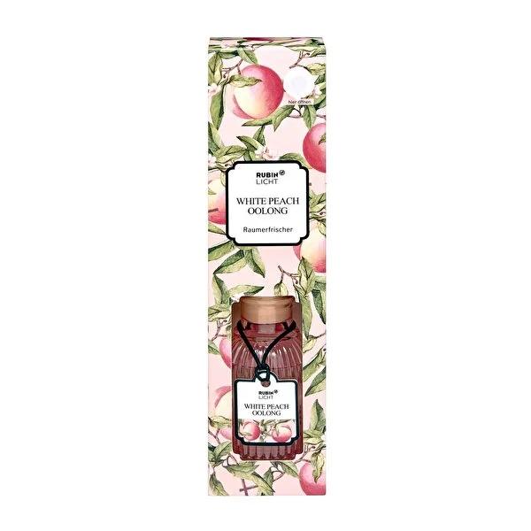 Rubin Licht Peach & Oolong Room Fragrance Stick - Long-Lasting Indoor Fragrance Solution for Home Rubin Licht Peach & Oolong Room Fragrance Stick room fragrance stick, peach scented fragrance, long-lasting fragrance, home fragrance products, indoor fragrance solutions, peach and oolong scent, home decor, home fragrance, relaxation, serene ambiance, welcoming atmosphere, fruity and floral scents