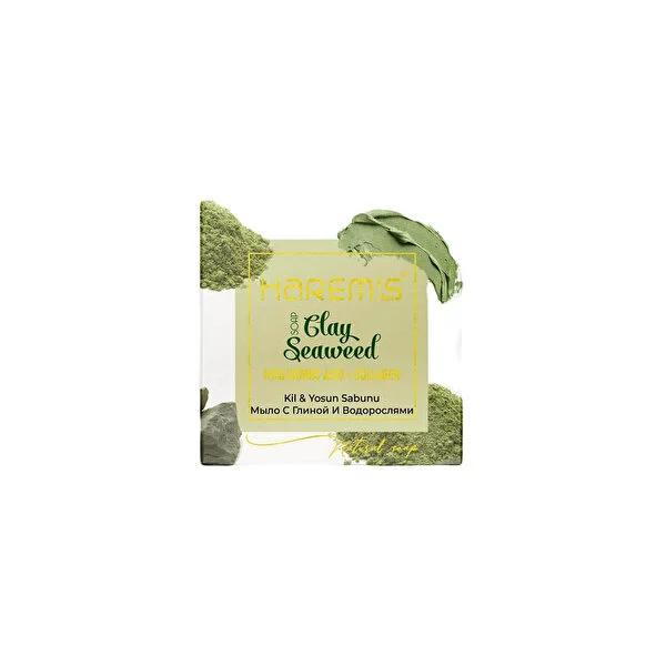 Harem's Ottoman Natural Clay & Algae Solid Soap: Deep Cleansing, Moisturizing, and Paraben-Free Skincare Harem's Ottoman Natural Clay Soap - Gentle, Deep Cleansing Natural soap, Clay soap, Algae soap, Moisturizing soap, Paraben free soap, Solid soap, Plant based soap, Deep cleansing soap, Skincare soap, Gentle cleansing soap, Natural skincare, Clay extract, Algae extract, Plant-based oils, Gentle soap, Cruelty-free, Mineral-rich soap, Vitamin-rich soap, Pore tightening, Blemish control, Radiant skin, Health