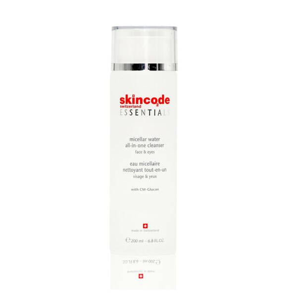 Skincode Micellar Water Cleanser - Gentle, All-in-One Facial Cleanser for Deep Cleansing - 200ml - Makeup Remover