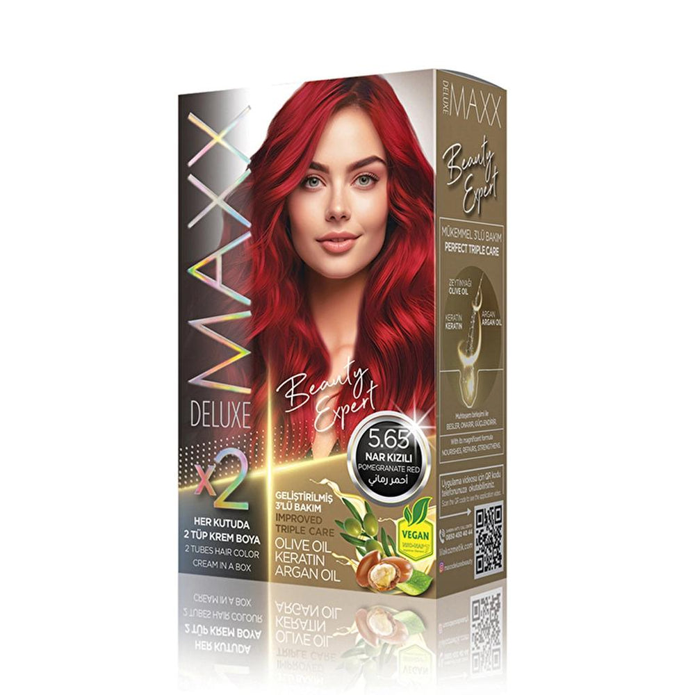 Maxx Deluxe Hair Color 5.65 Pomegranate Red
