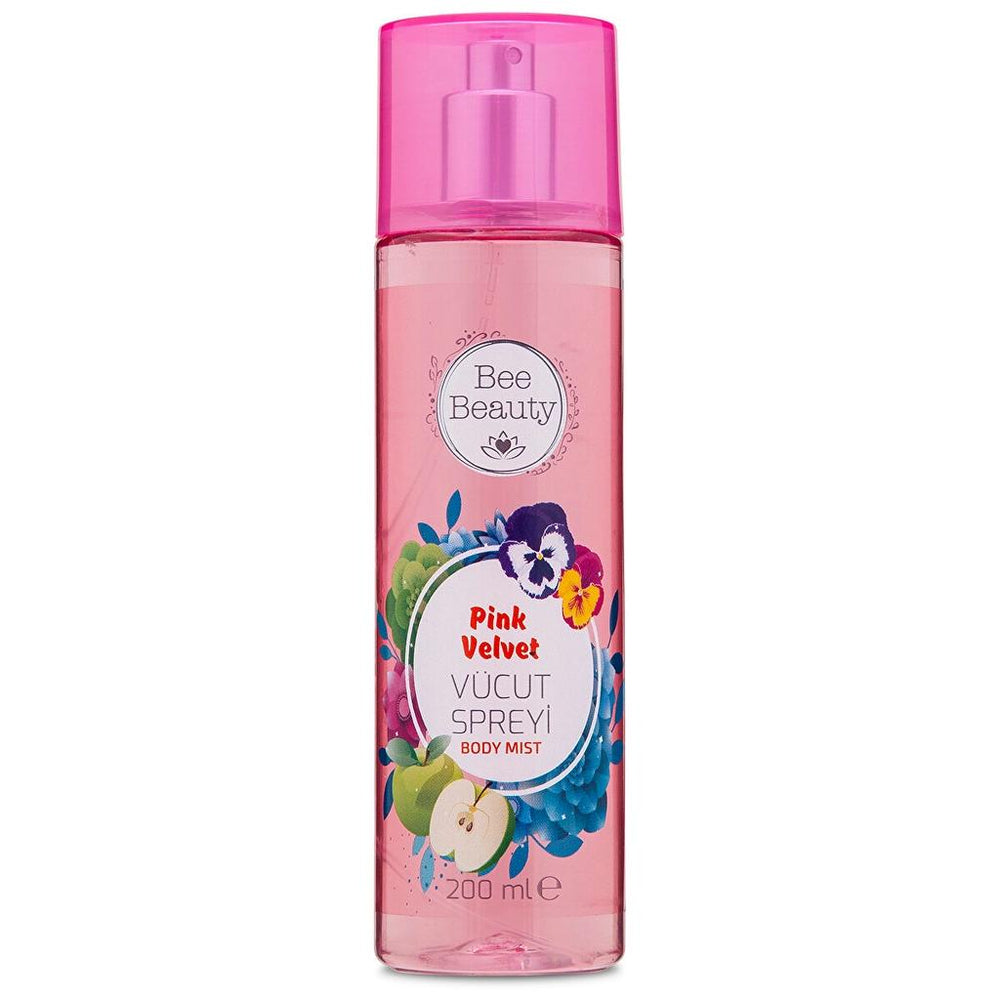 Bee Beauty Pink Velvet Body Spray Sweet Floral Scent 200 ml