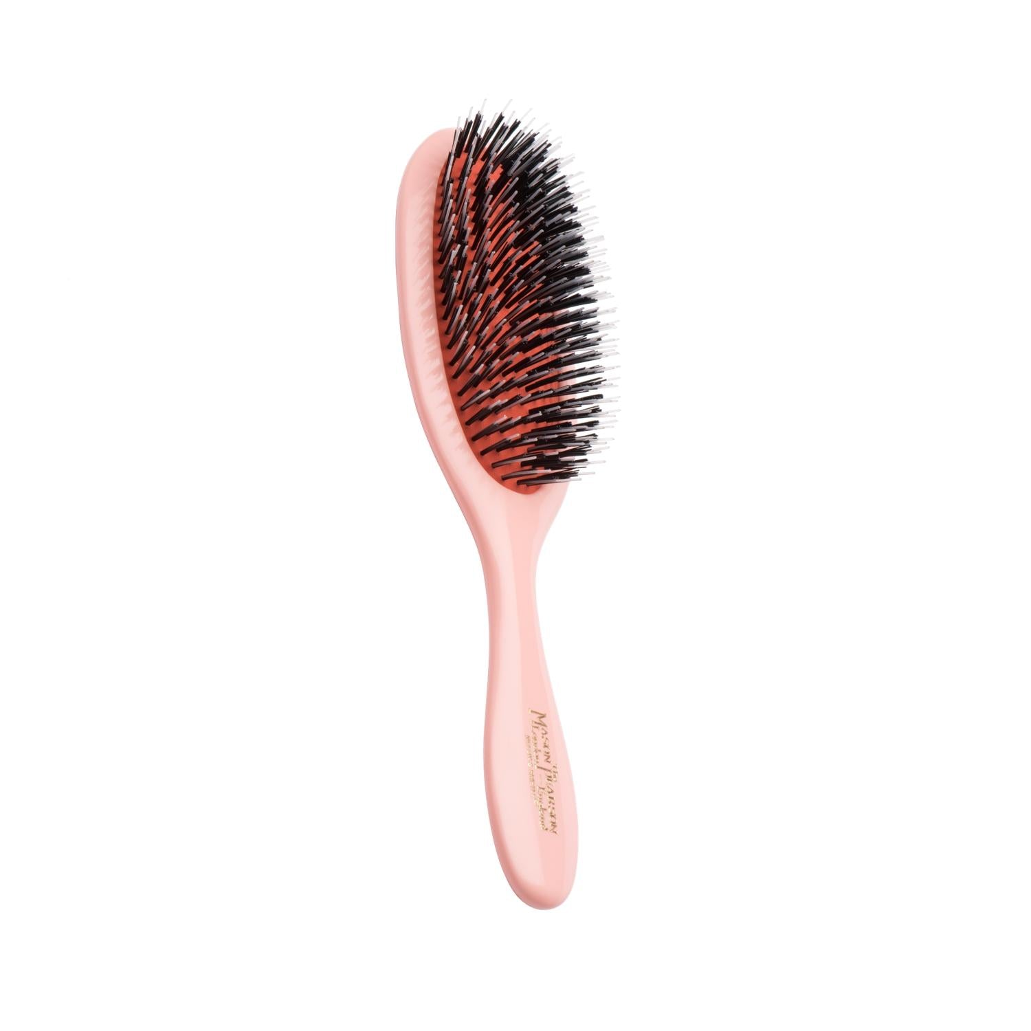 Mason Pearson BN3 Pink Nylon Handy Bristle Hair Brush for Effective Detangling - High-Quality Craftsmanship Mason Pearson BN3 Pink Hair Brush - Effective Detangling Mason Pearson hair brush, Nylon hair brush, Pink hair brush, BN3 hair brush, Handy hair brush, Hair care tools, Detangling brush, High-quality hair brush, Durable hair brush, Portable hair brush, Hair styling tools, Mason Pearson BN3, Pink hair care, Nylon bristle brush, Hair brush for daily use, Travel hair brush, Gift for hair care enthusiasts