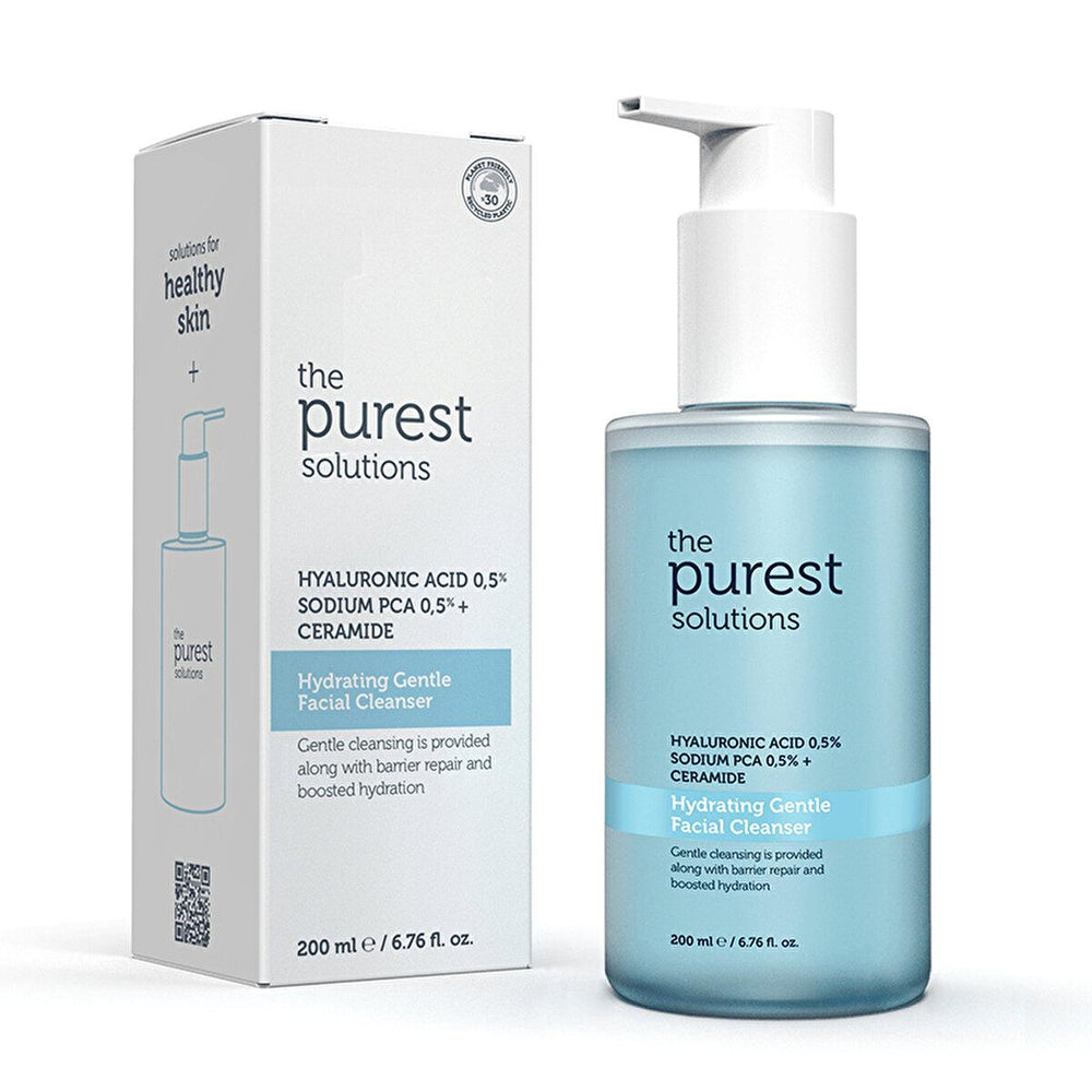 The Purest Solutions Gentle Cleansing Gel - Hyaluronic Acid Skincare for Dry & Sensitive Skin - Cleanser