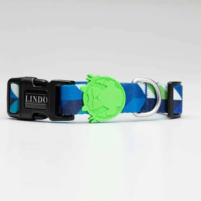 Lindo Blue Dream Adjustable Dog Collar for Large Breeds 46-70cm