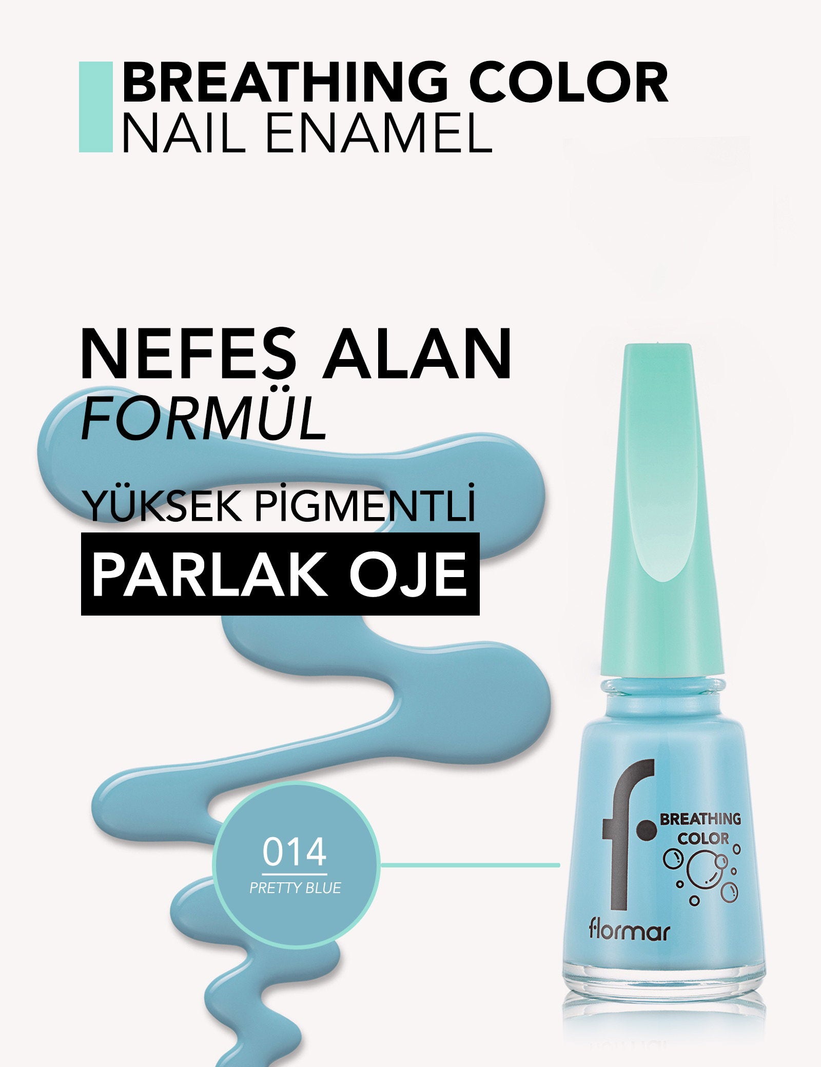 Flormar Breathing Color Breathable High-Pigment Nail Polish