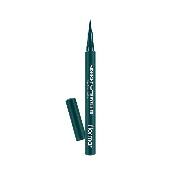 Flormar Midnight Matte Liquid Eyeliner - Highly Pigmented, Waterproof, and Long-Lasting Flormar Midnight Matte Liquid Eyeliner - Precise & Long-Lasting liquid eyeliner, matte eyeliner, waterproof eyeliner, Flormar Midnight Matte, high pigment eyeliner, long-lasting eyeliner, smudge-proof eyeliner, precise eyeliner, easy application eyeliner, cosmetic, makeup, beauty, eye makeup, eyeliner, durable eyeliner