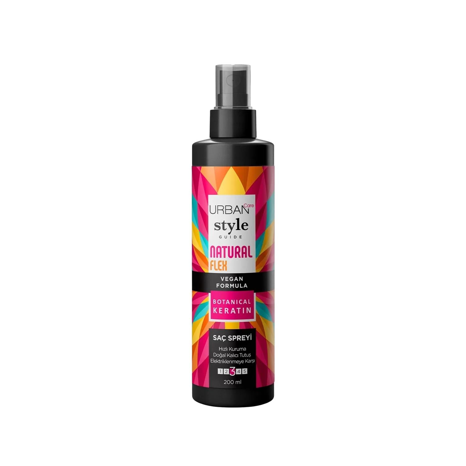URBAN Care Natural Flex Non-Aerosol Hair Spray for Natural Hold & Style - 200ml URBAN Care Natural Flex Hair Spray - Non-Aerosol Styling Hair Spray, Natural Hair Spray, Non-aerosol Hair Spray, URBAN Care Hair Products, Styling Products for Hair, Natural Hold, Lasting Style, Non-Aerosol Hair Care, Hair Styling Solutions, Safe Hair Spray, Flexible Hair Styling, Long-Lasting Hair Style