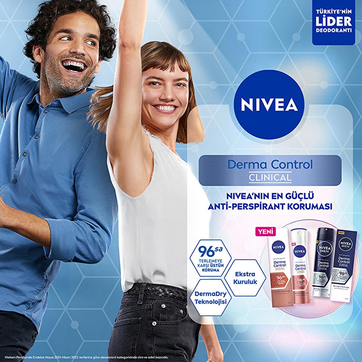 Nivea Men Derma Control Clinical Deodorant Spray - Long Lasting Anti-Perspirant Protection, Alcohol-Free, 5.07 fl oz Nivea Men Derma Control Deodorant Spray - Long Lasting Protection Nivea Men Deodorant Spray, Derma Control Clinical Deodorant, Alcohol-free Deodorant, Anti-perspirant Deodorant for Men, Long-lasting Deodorant Protection, Deodorant Spray for Men, Sensitive Skin Deodorant, Dermatologically Tested Deodorant, Men's Grooming, Personal Care, Hygiene Products