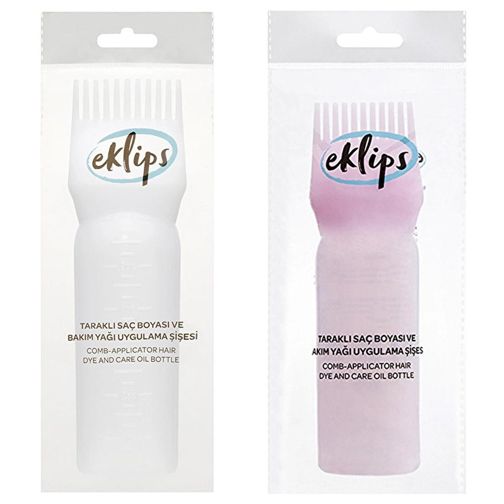 Eklips Applicator Bottle with Comb for Hair Dye and Care Oil (Assorted)