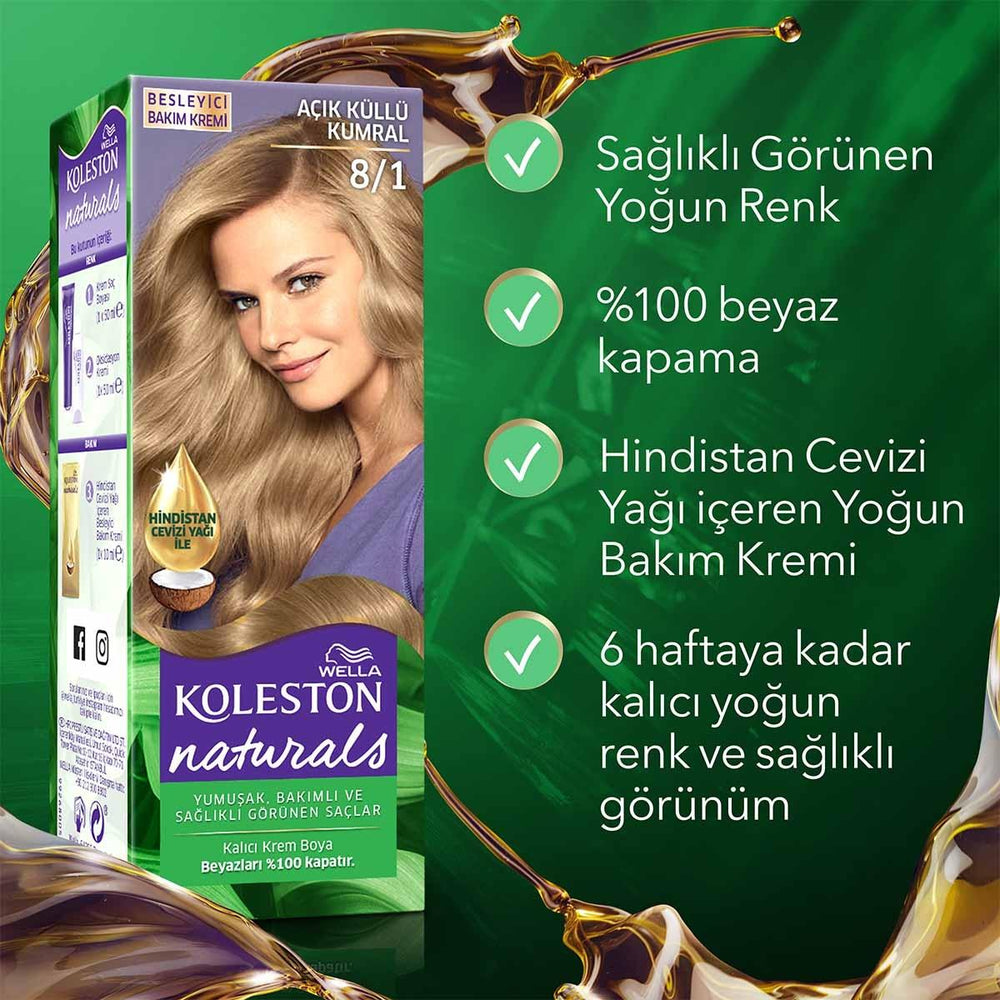 Wella Koleston Naturals Hair Dye - Nourishing Permanent Hair Color with Coconut Oil - view 6
