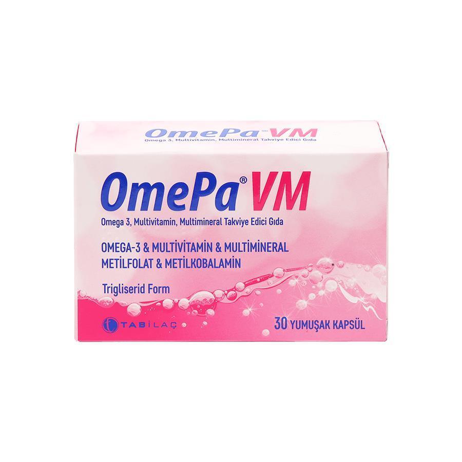 OmePa VM: Comprehensive Multivitamin & Multimineral Supplement with Omega-3 for Heart Health, Immune Support & Prenatal Nutrition - 30 Softgels - image 3