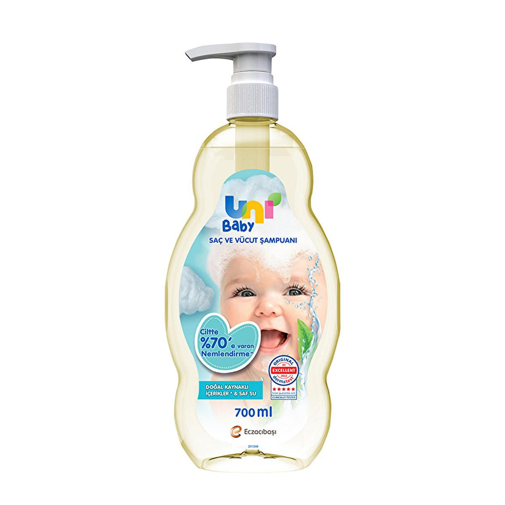 Uni Baby Natural Hypoallergenic Baby Shampoo & Body Wash - Gentle, Moisturizing, Dermatologically Tested - 23.69 fl - view 6