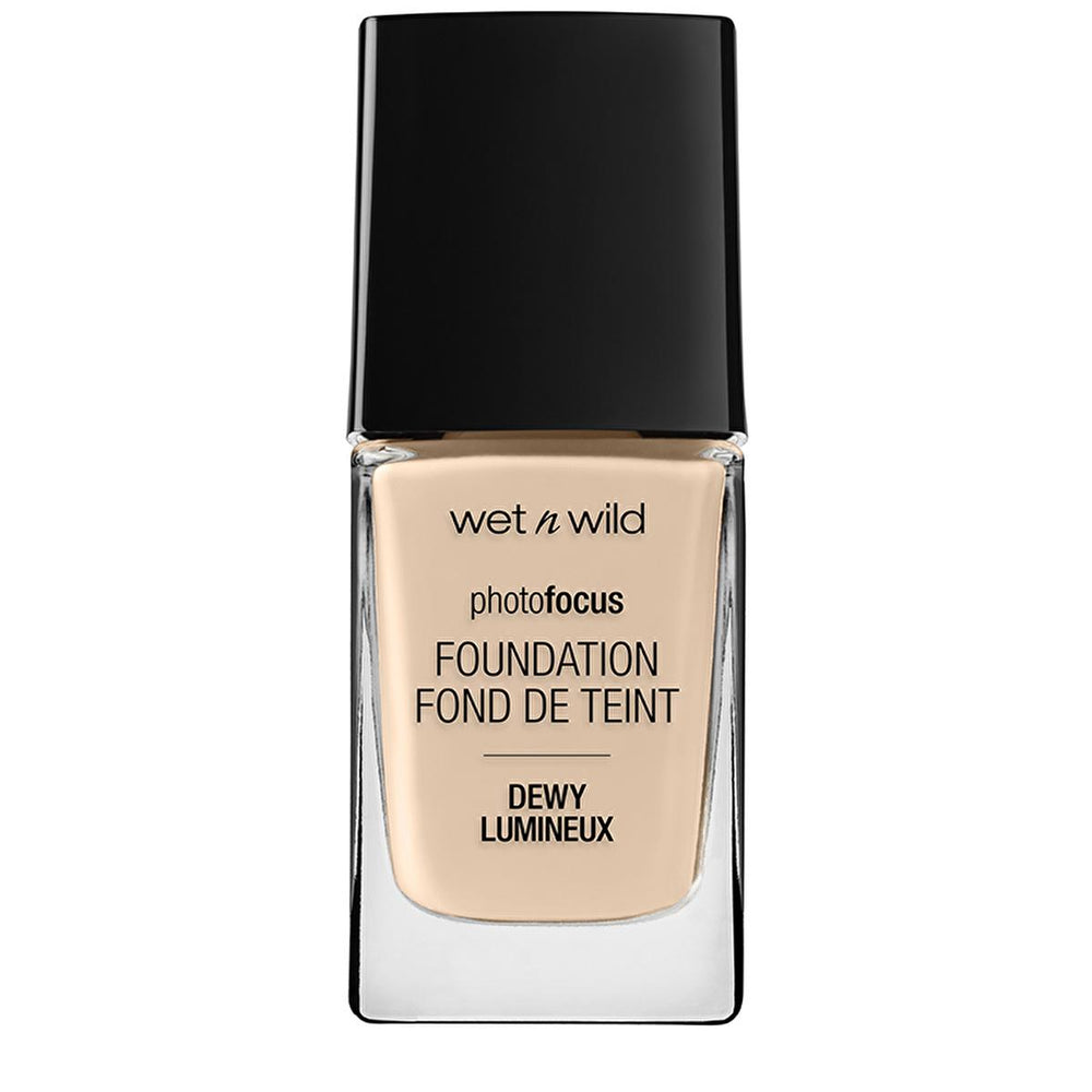 Wet n Wild Photo Focus Foundation Dewy Lumineux Liquid Foundation - Nude Ivory, Lightweight, Long-Lasting Makeup - view 2