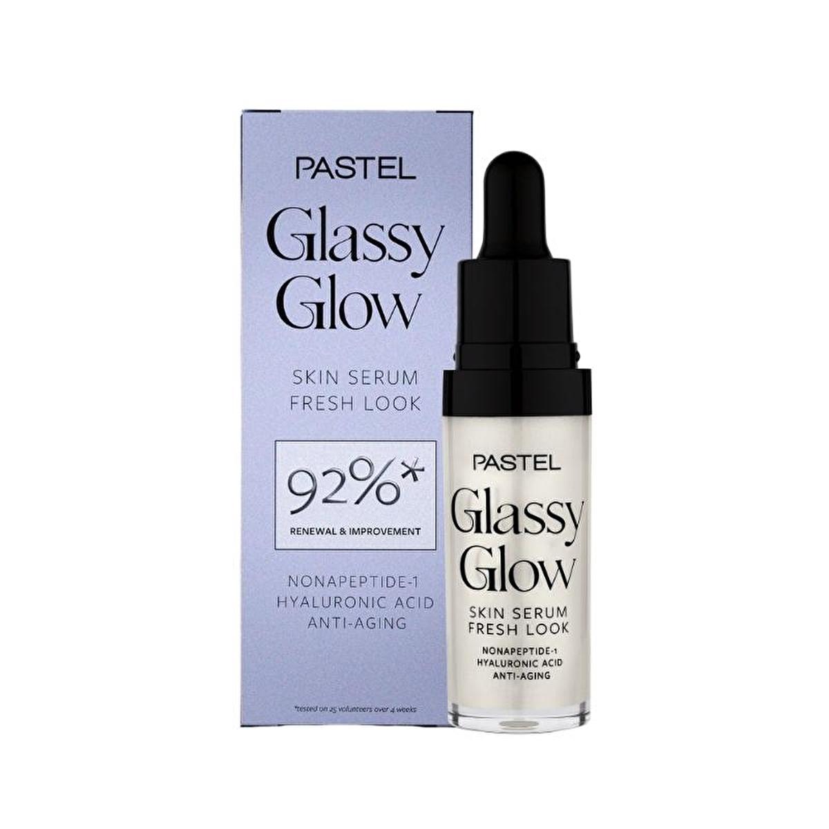 pastel glassy glow skin serum bottle, glassy glow skin serum application, pastel skincare products Pastel Glassy Glow Skin Serum - Illuminating Hydrating Formula for Women | 0.49 fl oz Pastel Glassy Glow Serum - Illuminating Hydration pastel, glassy-glow-serum, illuminating-serum, hydrating-skin-care, vegan-beauty, cruelty-free, radiant-skin, skincare, makeup-hybrid, ai-generated