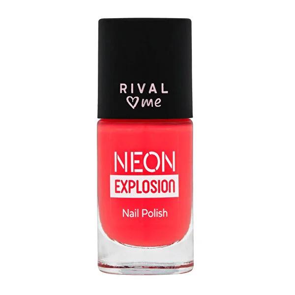 Rival Loves Me Neon Explosion Hot Tangerine Nail Polish - 8ml - UV Glowing Neon Nail Color for Unique Nail Art Rival Loves Me Neon Explosion Hot Tangerine Nail Polish - UV Glowing neon nail polish, UV glowing nail polish, nail polish with special effects, Hot Tangerine nail color, Rival Loves Me nail polish, beauty, nail art, cosmetics, unique nail colors, glowing nail polish, nail care, beauty products