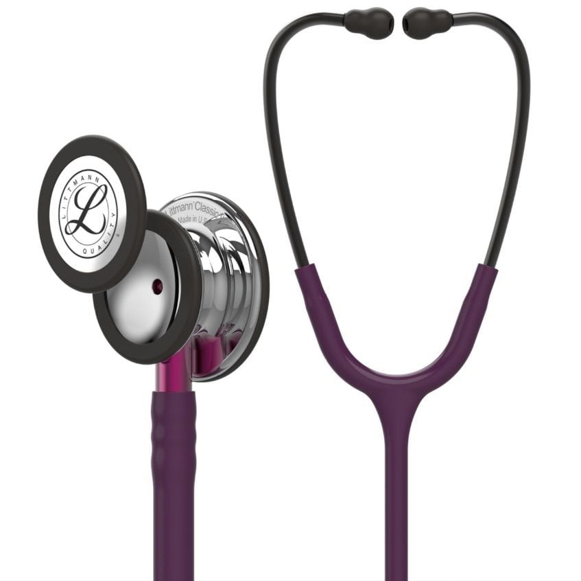 3M Littmann Classic III Stethoscope Mirror Finish Plum 5960
