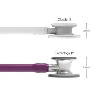 3M Littmann Cardiology IV Stethoscope 6156, Tunable Diaphragm, 69 in Plum
