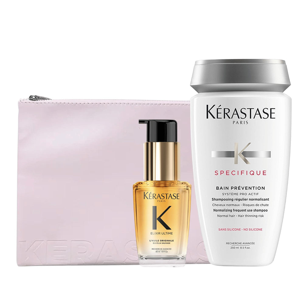 Kerastase Anti-Hair Fall Routine Set with Pink Flat Pouch