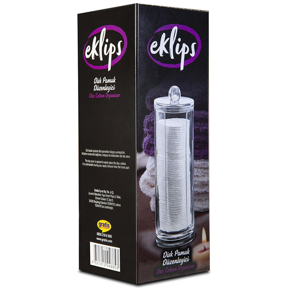 Eklips Cotton Pad Organizer - Hygienic Makeup Storage & Beauty Organizer - view 2