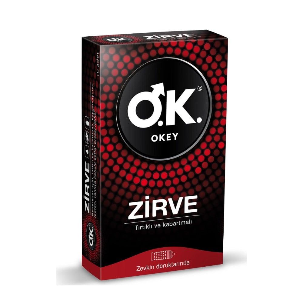 Okey Zirve Textured Condoms - Vanilla Flavored, Lubricated, 10 Count Okey Zirve Condoms - Textured, Vanilla Flavored textured condoms, flavored condoms, lubricated condoms, safe intimacy products, enhanced pleasure condoms, adult intimacy products, condoms with reservoir tip, vanilla flavored condoms, latex condoms, intimacy enhancement products, protection during intimacy, couples intimacy gifts