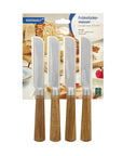 Ideenwelt Stainless Steel Acacia Breakfast Knife Set 4-Pack
