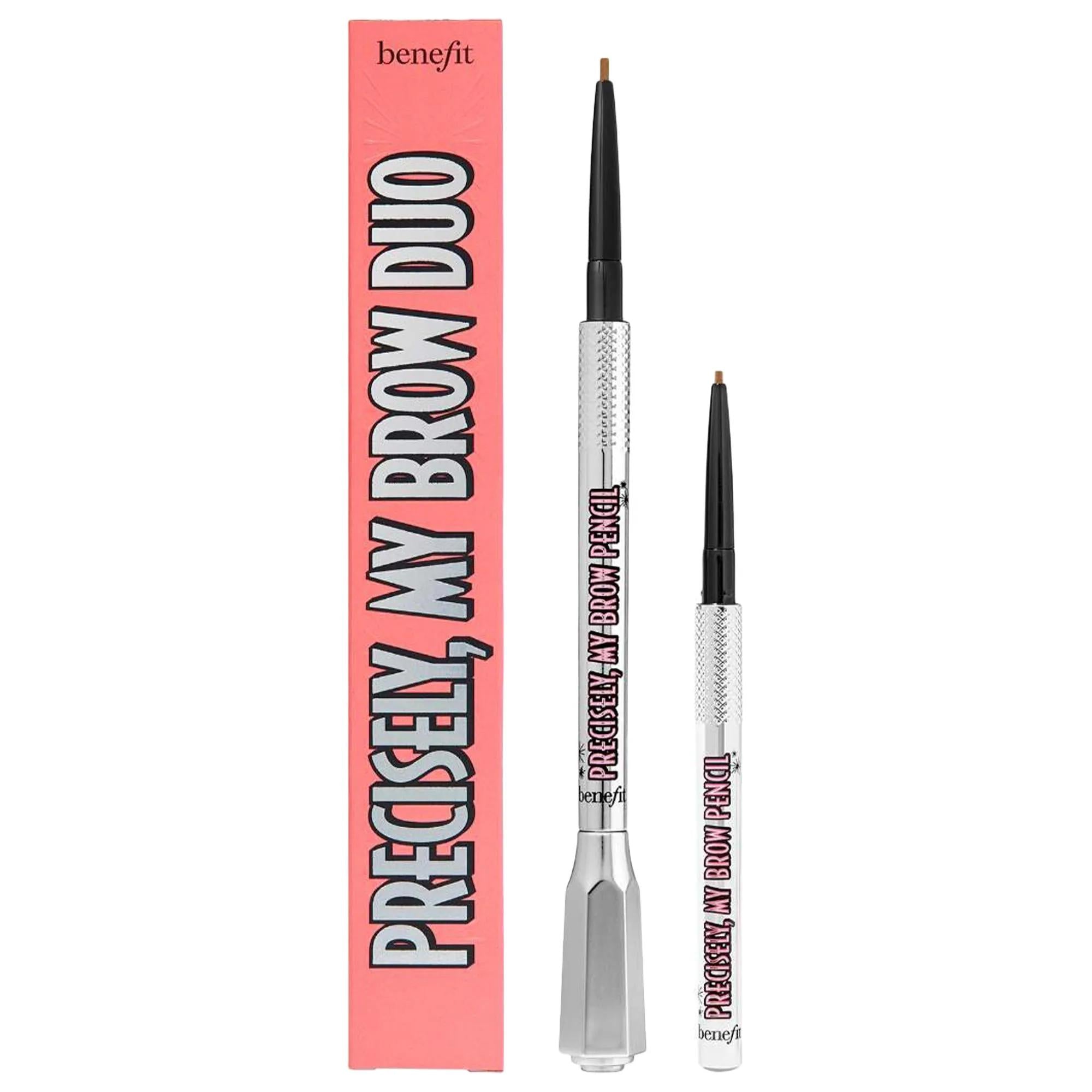 Benefit Cosmetics Precisely, My Brow Duo: Ultra-Fine Eyebrow Pencil Set for Natural, Long-Lasting Definition Benefit Precisely My Brow Duo: Ultra-Fine Eyebrow Pencil Set eyebrow pencil set, ultra-fine brow pencil, brow defining pencil, natural brow makeup, long-lasting eyebrow pencil, Precisely My Brow Pencil, mini brow pencil, jojoba eyebrow pencil, blendable brow color, precision brow pencil, eyebrow pencil, brow definer, natural brows, long-lasting brows, beauty, makeup, eye makeup, brow makeup, Benefit 