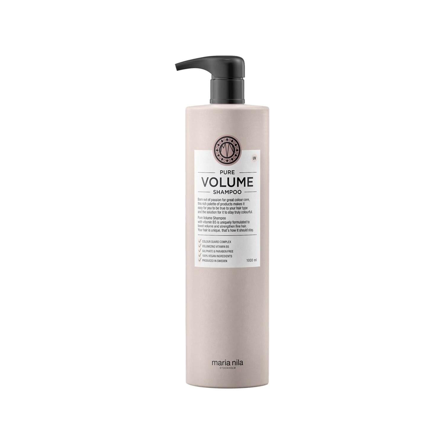 Maria Nila Sulfate-Free Volumizing Shampoo - 1000ml Pure Volume for Gentle Hair Care Maria Nila Pure Volume Sulfate-Free Shampoo 1000ml sulfate-free shampoo, volumizing shampoo, Maria Nila Pure Volume, 1000 ml shampoo, hair volumizer, gentle hair care, hair care products, sulfate-free hair care, volumizing hair products, natural hair care, gentle shampoo, large capacity shampoo