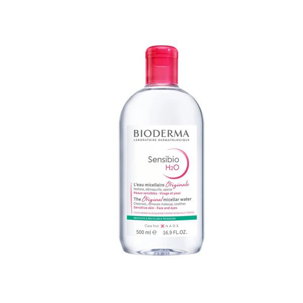 Bioderma Sensibio H2O Micellar Makeup Remover for Sensitive Skin - Gentle, Dermatologically Tested, 16.91 - Makeup Remover