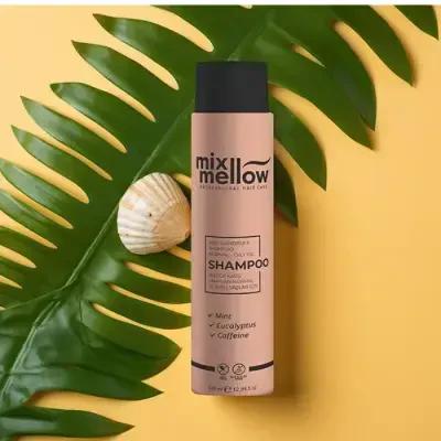 Mix Mellow Anti-Dandruff Shampoo for Normal to Oily Hair - 12.85 fl oz, Natural Ingredients, Paraben & Sulfate-Free Mix Mellow Anti-Dandruff Shampoo - Natural & Gentle Hair Care anti-dandruff shampoo, natural hair care, paraben-free shampoo, sulfate-free shampoo, normal to oily hair shampoo, dandruff control, scalp care, gentle hair care, natural ingredients, hair cleansing, Mix Mellow