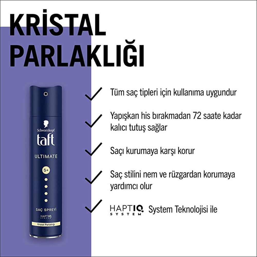 Taft Ultimate Hair Lacquer for Ultimate Hold 250 ml