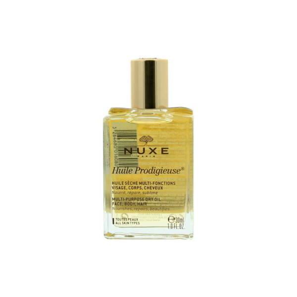 Nuxe Multi-purpose Dry Oil for Face, Body, and Hair - Hydrating, Natural, and Non-Greasy - 1.01 fl oz Nuxe Multi-purpose Dry Oil - Hydrating & Natural Multi-purpose dry oil, Natural beauty product, Hydrating face and body oil, Hair nourishment oil, Antioxidant-rich beauty product, Mineral oil-free beauty product, Silicone-free beauty product, Nuxe Huile Prodigieuse, Face care, Body care, Hair care, Natural oils, Non-greasy moisturizer, Daily hydration, Travel preparation, Post-shower routine