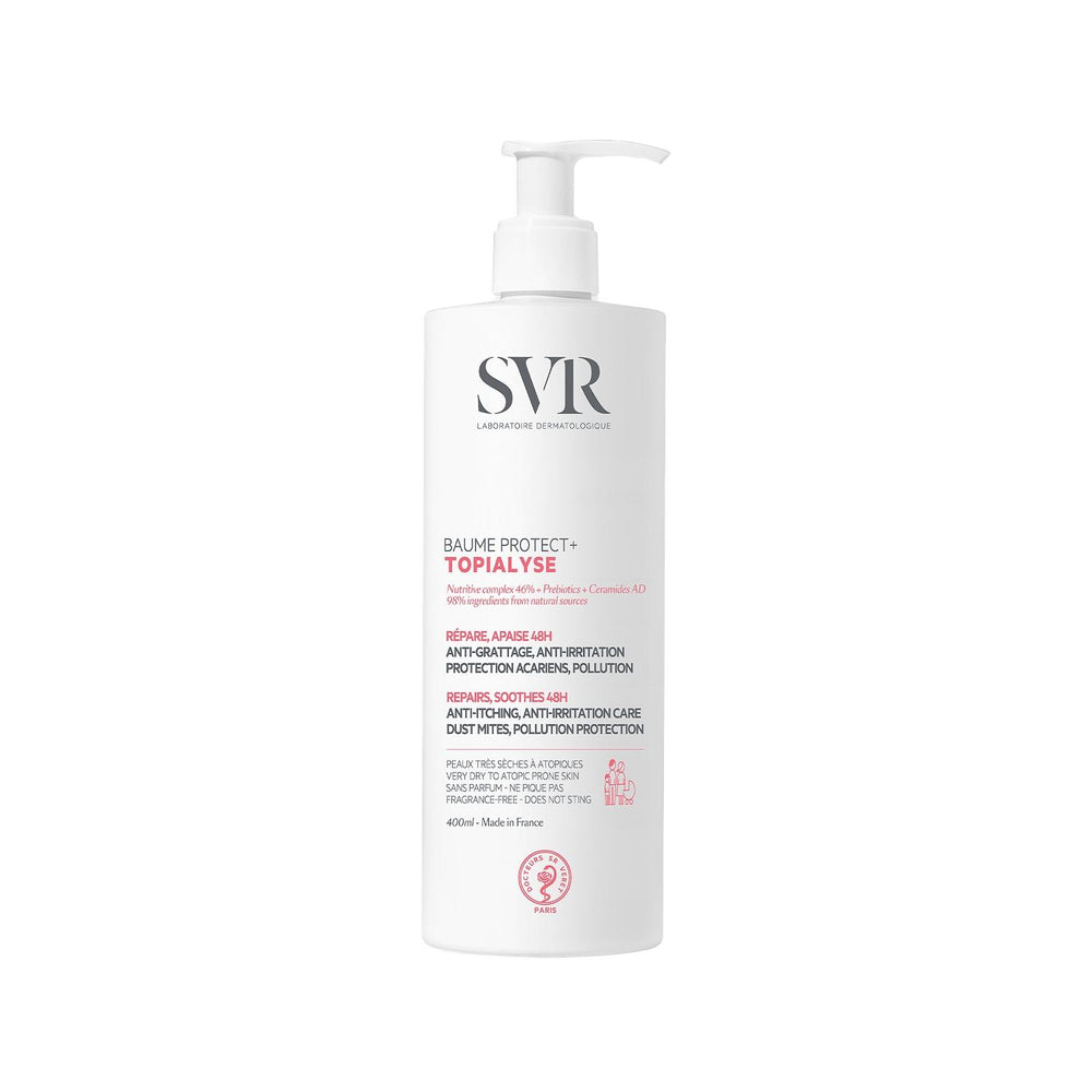 SVR Topialyse Baume Protect+ Moisturizing Balm for Dry & Atopic Skin - Soothing Relief & Long-Lasting Hydration - 13.53 fl oz SVR Topialyse Baume Protect+ for Dry Skin Relief moisturizing balm for dry skin, atopic skin care products, soothing balm for sensitive skin, SVR Topialyse Baume Protect+, dry skin relief, skin moisturization, dermatitis care, sensitive skin solutions, long-lasting hydration, clinically tested skin care, dermatologically approved products