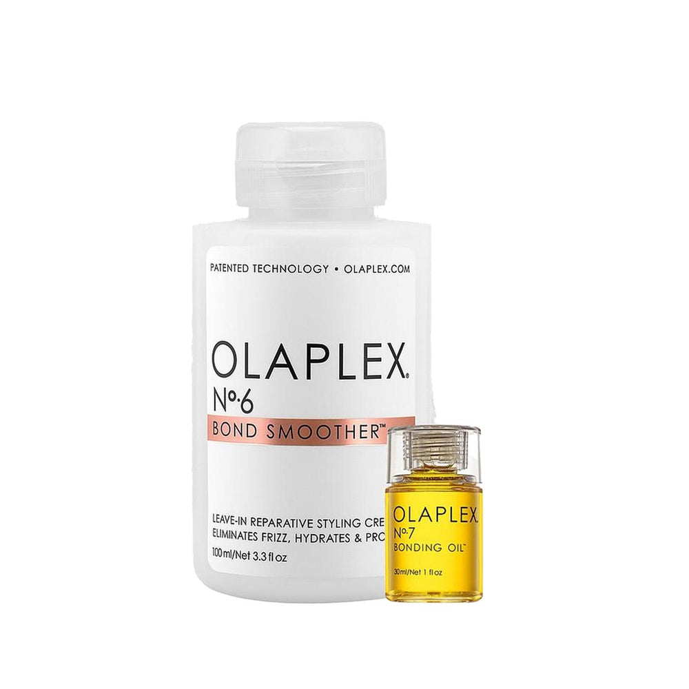 Olaplex Hair Care Set - Intensive Treatment with No:6 & No:7 - Repair & Strengthen Damaged Hair Olaplex Hair Care Set - Repair Damaged Hair Olaplex hair care, intensive hair treatment, leave-in hair products, professional hair care, hair repair products, damaged hair, processed hair, hair health, hair care set, No:6, No:7