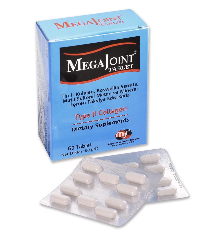 Mega Joint - Joint Health & Mobility Supplement for Active Individuals - 60 Tablets - Vitamin & Supplement