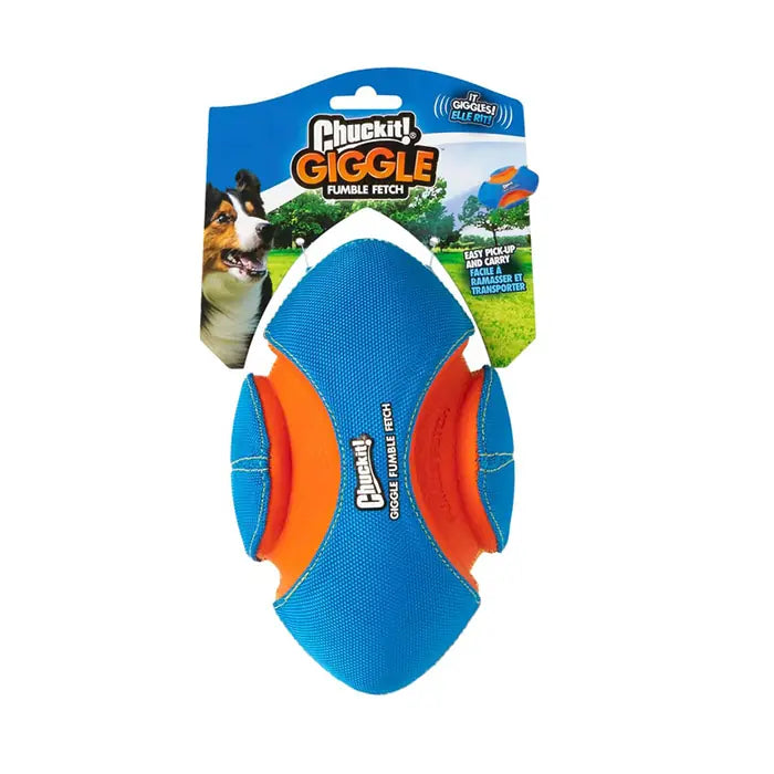 Chuckit Giggle Fumble Fetch Squeaky Dog Toy for Active Play