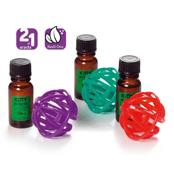 Karlie Flamingo Catnip Ball Toy with Refillable Catnip Scent 10ml