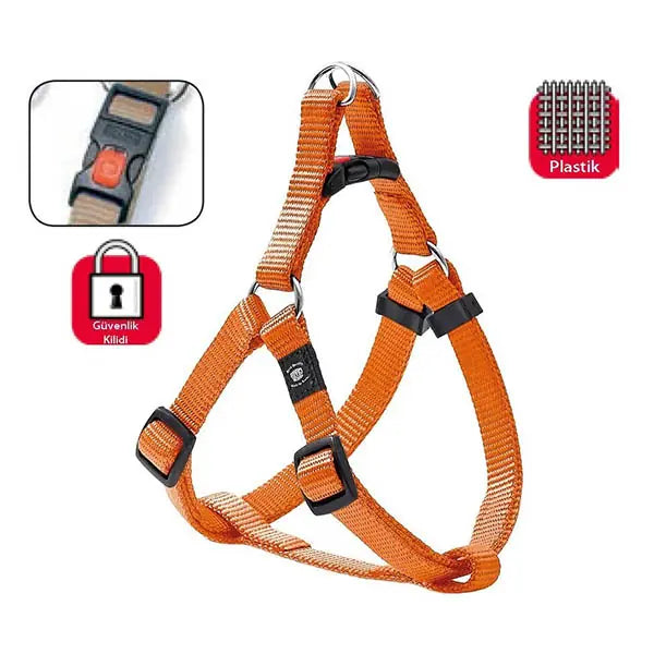 Karlie Flamingo Chest Harness XS 20-35cm Orange - Lockable Dog Harness