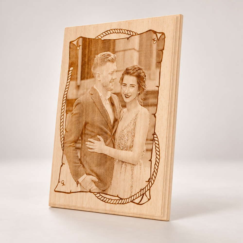 Personalized Wooden Photo Gift for Your Sweetheart
