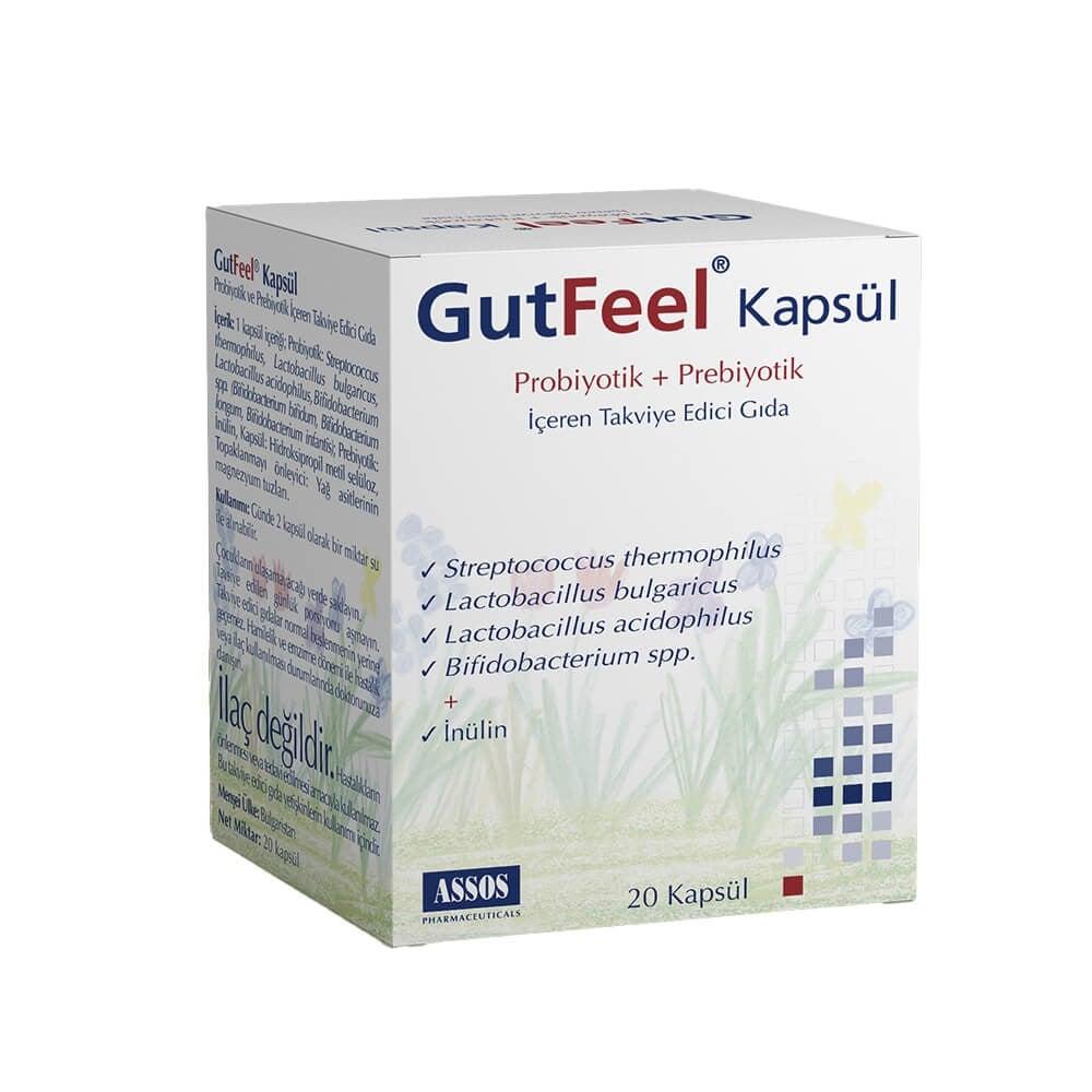 GutFeel Probiotic &amp; Prebiotic Daily Supplement 20 Capsules