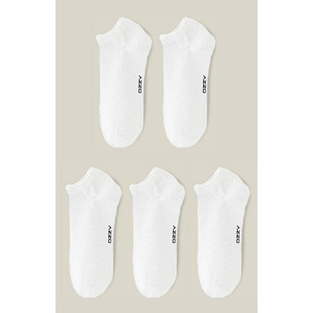 Ozzy Socks Men's Seamless Socks - 5 Pack Comfortable Cotton White Socks for Men (Size 40/44) - Hygiene Products