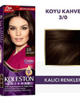 Wella Koleston Intense Permanent Hair Color 3/0 Dark Brown | 1.7 oz - view 2