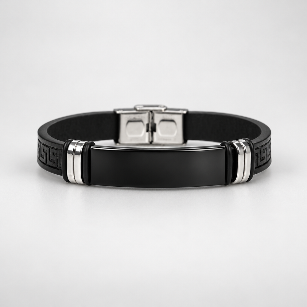 Personalized Signature Design Leather Bracelet