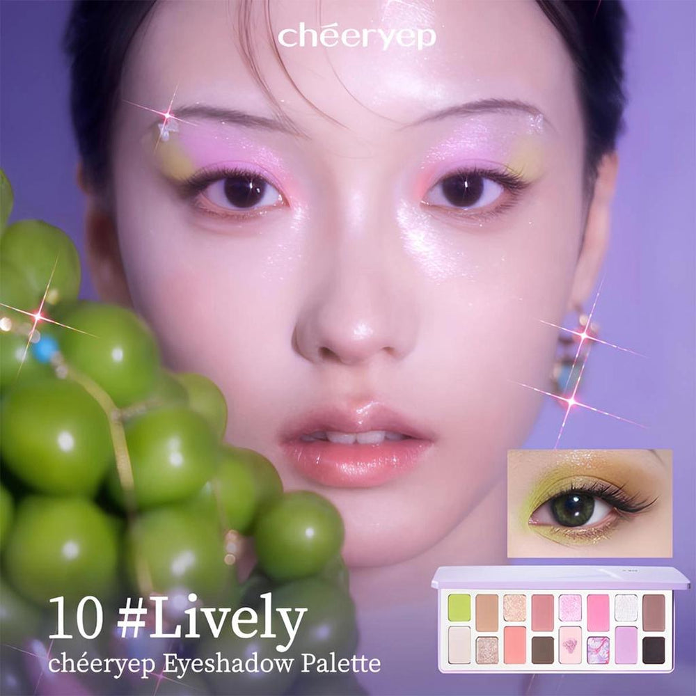 Cheeryep 10 Lively Eyeshadow Palette for Vibrant Eye Looks
