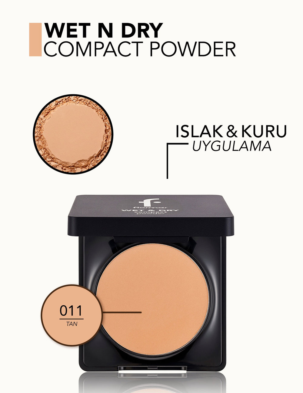 Flormar Wet & Dry Compact Powder Matte Finish 10g