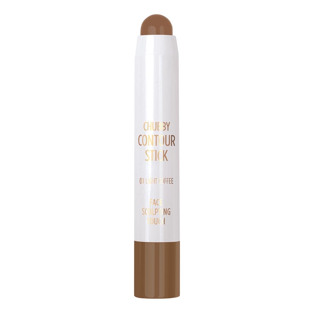 Golden Rose Chubby Contour Stick 3.8g - Light Coffee Shade for Natural Contouring &amp; Nourishing Skin