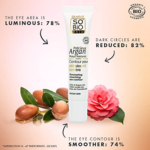 SO’BiO Argan Brightening &amp; Smoothing Eye Cream 0.5 oz