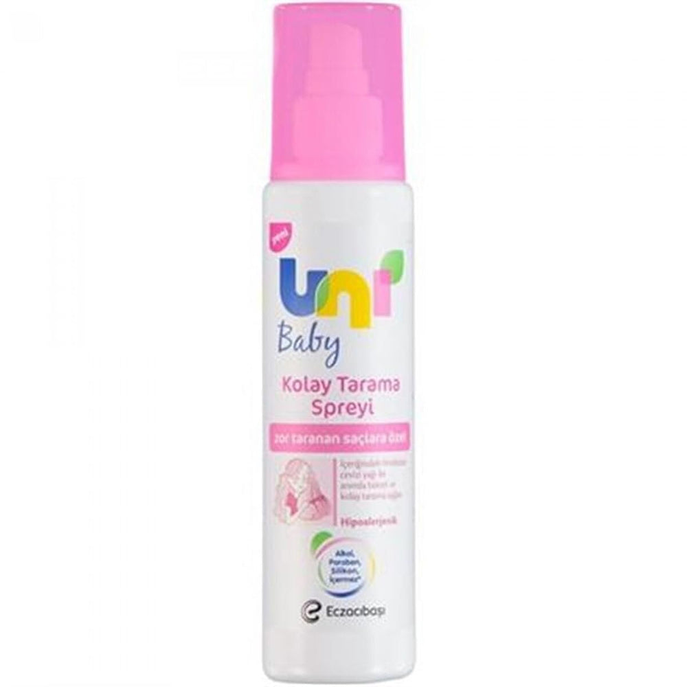 Uni Baby Detangling Spray for Kids - Gentle, Alcohol-Free, Paraben-Free, Silicone-Free Hair Care for Children